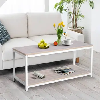 Coffee table for Living Room 100x40x44.5cm Coffee Table Rectangular Coffee 2 Levels Side Table with Shelf lounge
Coffee table for Living Room 100x40x44.5cm Coffee Table Rectangular Coffee 2 Levels Side Table with Shelf lounge