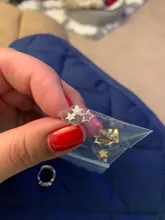 ANENJERY-pendientes de estrella hueca para mujer, de Plata de Ley 925, aretes simples de circonio cúbico a la moda, S-E151