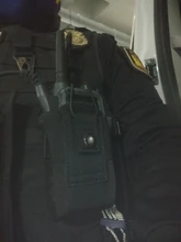 Bolsa de walkie-talkie 1000D Molle táctico, funda para cinturón de servicio, bolsa de cintura, bolsa para intercomunicador de caza portátil