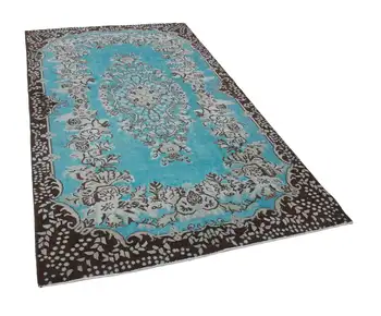 170x285 Cm Turquoise Handmade Over Dyed Rug-6x9 Ft 
170x285 Cm Turquoise Handmade Over Dyed Rug-6x9 Ft