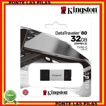 Pendrive Kingston 32GB USB-C DataTraveler DT70 - Original memory USB Flash Drive
Pendrive Kingston 32GB USB-C DataTraveler DT70 - Original memory USB Flash Drive