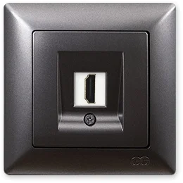 PnpnElectrıc Gns Visage Ambiance Metallic Smoked Gray HDMI Socket
PnpnElectrıc Gns Visage Ambiance Metallic Smoked Gray HDMI Socket