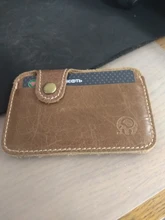 Mini Cartera de cuero Retro Para hombre y mujer, billetera inteligente para tarjetas de crédito y negocios, 2020