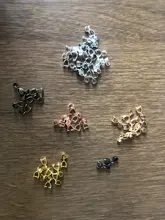 50 unids/lote 5x14mm 6x17mm 8x20mm 7 colores colgantes plateados broches conectores cuentas de cobre cuentas de bola hallazgos de joyería