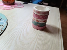 5 unids/caja cinta Washi japonesa de bricolaje decoración planificador de colección de recortes ancho papel adhesivo Etiqueta de cinta adhesiva de La etiqueta engomada de papelería