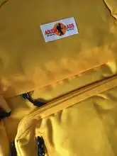 Schoolbag-Backpack Yellow Book-Bag Black College Large Student High-School A4 Nylon