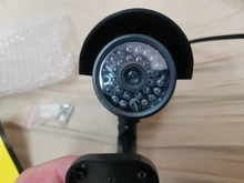 Falsa cámara de energía Solar al aire libre de cámara simulada seguridad impermeable CCTV vigilancia bala con luz LED para destellear