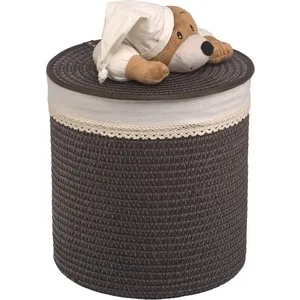 Basket linen handy home "bear", D370 ш370 в400, Brown 
Basket linen handy home "bear", D370 ш370 в400, Brown