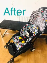 Capota y colchón para carrito Yoya, para modelo 175, elaborado en tela Oxford, con bolsillos de malla, accesorios para carrito de bebé