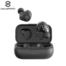 Soundpeats drivers dinâmicos duplos fones de ouvido sem fio bluetooth 5.0 aptx áudio cvc cancelamento ruído 27hrs play time(China)