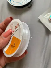 Cuerda elástica de cristal Flexible de colores para cuentas para confeccionar joyas, cuerda de hilo de pesca, 0,6, 0,8 y 1,0mm, novedad