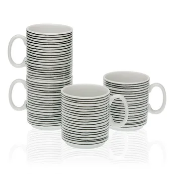 Set of Mugs Black Line Porcelain (4 Pieces)
Set of Mugs Black Line Porcelain (4 Pieces)