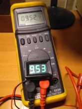 0,36 DC 0-100V Mini voltímetro Digital LED rojo verde azul LED Detector de voltaje del coche DC 2,3-30V calibrador de lectura 2 3 Cable