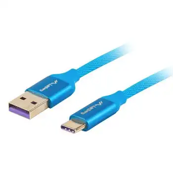 Usb cord Type-C to usb-a lanberg ca-usbo-21cu-0010-bl-supports supercharge (5a) -Aluminum housing-1m-Blue
Usb cord Type-C to usb-a lanberg ca-usbo-21cu-0010-bl-supports supercharge (5a) -Aluminum housing-1m-Blue