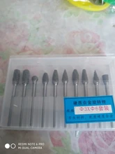 Brocas rotativas de carburo de tungsteno, juego de brocas cónicas de acero hss, 3x6mm, nuevo vástago de 1/8 pulgadas, 10 piezas