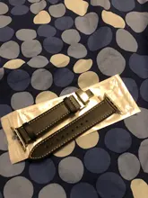 Correa de cuero genuino para Apple Watch, Correa con cierre de mariposa para iWatch de 44mm, 40mm, 42 y 38