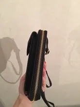 Billetera Color sólido de cuero para mujer, bolso de hombro para teléfono móvil con correas, soporte para tarjeta grande, BILLETERA, bolso de mano, bolsillos, 2020