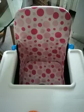 Funda para cojín de asiento para silla alta de bebé, esteras de refuerzo impermeables plegables portátiles, almohadillas para silla de alimentación, cojín para silla de niños