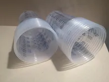 Taza de mezcla de pintura plástica de 10 Uds. Recipiente de mezclas de pintura de 600ml taza de calibración para mezclar con precisión pintura y líquido de alta calidad