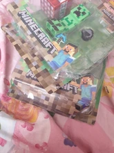 Figuras originales de Minecraft Steve, modelo de juego periférico creativo, muñeco de acción móvil, juguete, regalo de cumpleaños y Navidad para niños