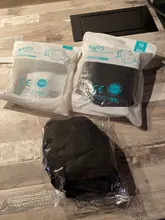 Mascarilla Facial FFP2 KN95 para adultos, máscara lavable, antipolvo, negra, con filtro de 5 capas, 2021