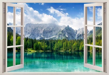 3D effective landscape through the window wallpaper 27x42 inches (70x108cm)
3D effective landscape through the window wallpaper 27x42 inches (70x108cm)