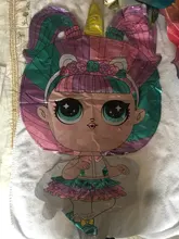 Lol Surprise-juguetes de cumpleaños para niños y niñas, decoración de fiesta de cumpleaños, globo de fondo, 6 uds.