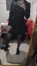 Gabardina larga con cuello vuelto para mujer, abrigo ajustado con doble botonadura de encaje, ropa de calle de talla grande 3XL, primavera 2020