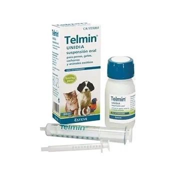 Cubs TELMIN UNIDIA ECUPHAR 50 ML 
Cubs TELMIN UNIDIA ECUPHAR 50 ML