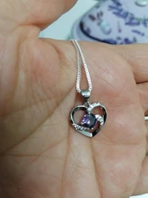 NEHZY-collar con colgante de corazón hueco de circonita de cristal para mujer, joyería de plata de ley 925, 45CM de longitud