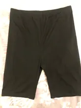Pantalones cortos finos de cintura alta para mujer, Shorts de motorista informales, ajustados hasta la rodilla, color negro, ropa de calle