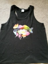 Summer Vest Tank-Top Crew-Neck Ladies Tops Butterflies-Printed Plus-Size Women for Ropa-Mujer