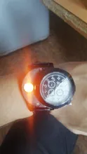 Hombres reloj de cuarzo encendedor USB electrónico recargable encendedor de cigarrillos sin llama regalos de los hombres correa de cuero F667 hombre reloj 1 Uds