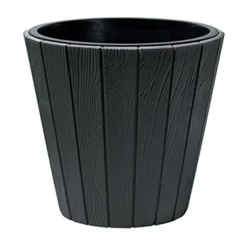 

PROSPERPLAST round Pot Woode - Ø 393mm-anthracite Gray