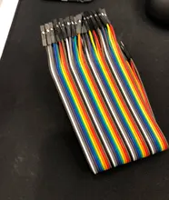 Cable-Wire Ribbon-Cable Rainbow-Ribbon Flat-Color 28AWG 10WAY 10P 5meters/Lot