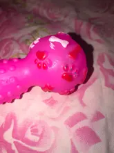1 Uds. De perro mascota colorido, juguete para gato, cachorro, sonido de lunares, chirriante, goma de juguete, mancuerna, juguete divertido para masticar para perros