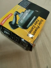 Falsa cámara de energía Solar al aire libre de cámara simulada seguridad impermeable CCTV vigilancia bala con luz LED para destellear