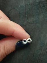 Pendientes de amor infinito para mujer, Plata de Ley 925, pendientes de circonita cúbica en forma de número 8, regalo de aniversario (Lam Hub Fong)