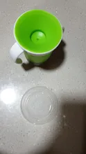 Taza de beber de aprendizaje para bebé, con tapa abatible de doble manija, a prueba de fugas, sin BPA, 360 grados