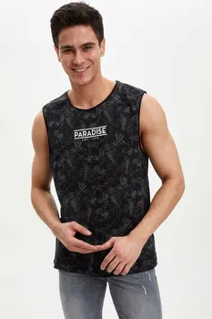 DeFacto Man Athlete Shirt Men's Summer Casual Undershirt Men's Sleeveless Leave Prints Grey Undershirts-N5354AZ20SM
DeFacto Man Athlete Shirt Men's Summer Casual Undershirt Men's Sleeveless Leave Prints Grey Undershirts-N5354AZ20SM