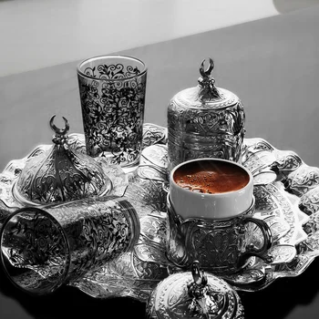 Turkish Coffee Set For Two Person With Glasses
Turkish Coffee Set For Two Person With Glasses