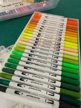 Juego de pinceles de acuarela, 12, 24, 36, 48, 60, 72, 100, 120 colores, rotuladores de acuarela de doble punta, suministros de arte para escuelas