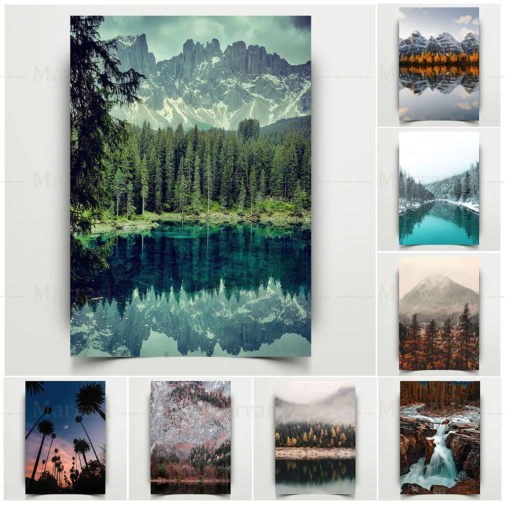 Forest,Snow Mountain,Lake,Winter Landscape Art Poster Print Natural Waterfall Print Decor Travel Scenery Wall Art Canvas Print
Forest,Snow Mountain,Lake,Winter Landscape Art Poster Print Natural Waterfall Print Decor Travel Scenery Wall Art Canvas Print