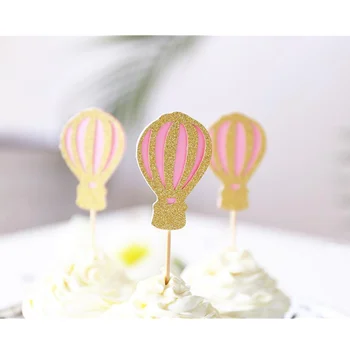 Personalised Hot Air Balloon glitter Cupcake Toppers /Customised Baby shower cake topper/Party Decorations Dessert toothpicks 
Personalised Hot Air Balloon glitter Cupcake Toppers /Customised Baby shower cake topper/Party Decorations Dessert toothpicks