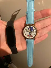 Reloj sónico para niños, cronógrafos digitales de cuarzo y cuero, con dibujos animados de Amy Rose, 2020