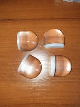 Tope de puerta acrílico para el hogar y la Oficina, soporte de puerta autoadhesivo transparente, sin necesidad de perforar, Tope de puerta, protección de paredes, muebles, 1 Uds.