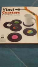 Drink Coaster Table-Mats Nonslip-Pads Coffee-Mug-Cup Vinyl Record Heat-Resistant Creative