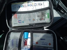 Kit de primeros auxilios de viaje para el hogar, Kit de emergencia para deportes al aire libre, bolsa médica de EVA, manta de emergencia, 17 artículos/93 Uds.