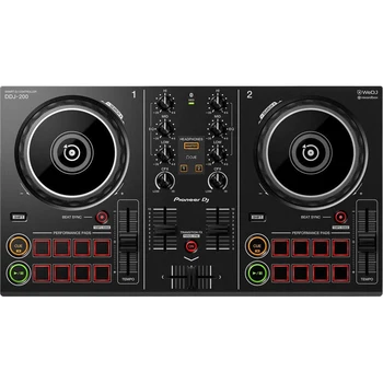 Pioneer Professional Dj Controller Audio Sound Mixer With Protective Case DDJ-200 2 Channel Good For Night Club Home Studio
Pioneer Professional Dj Controller Audio Sound Mixer With Protective Case DDJ-200 2 Channel Good For Night Club Home Studio