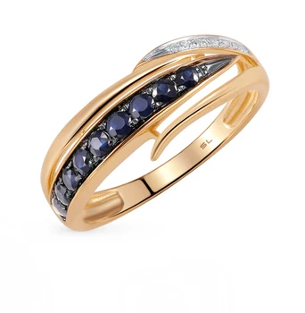 Sunlight gold ring with sapphires and diamonds
Sunlight gold ring with sapphires and diamonds